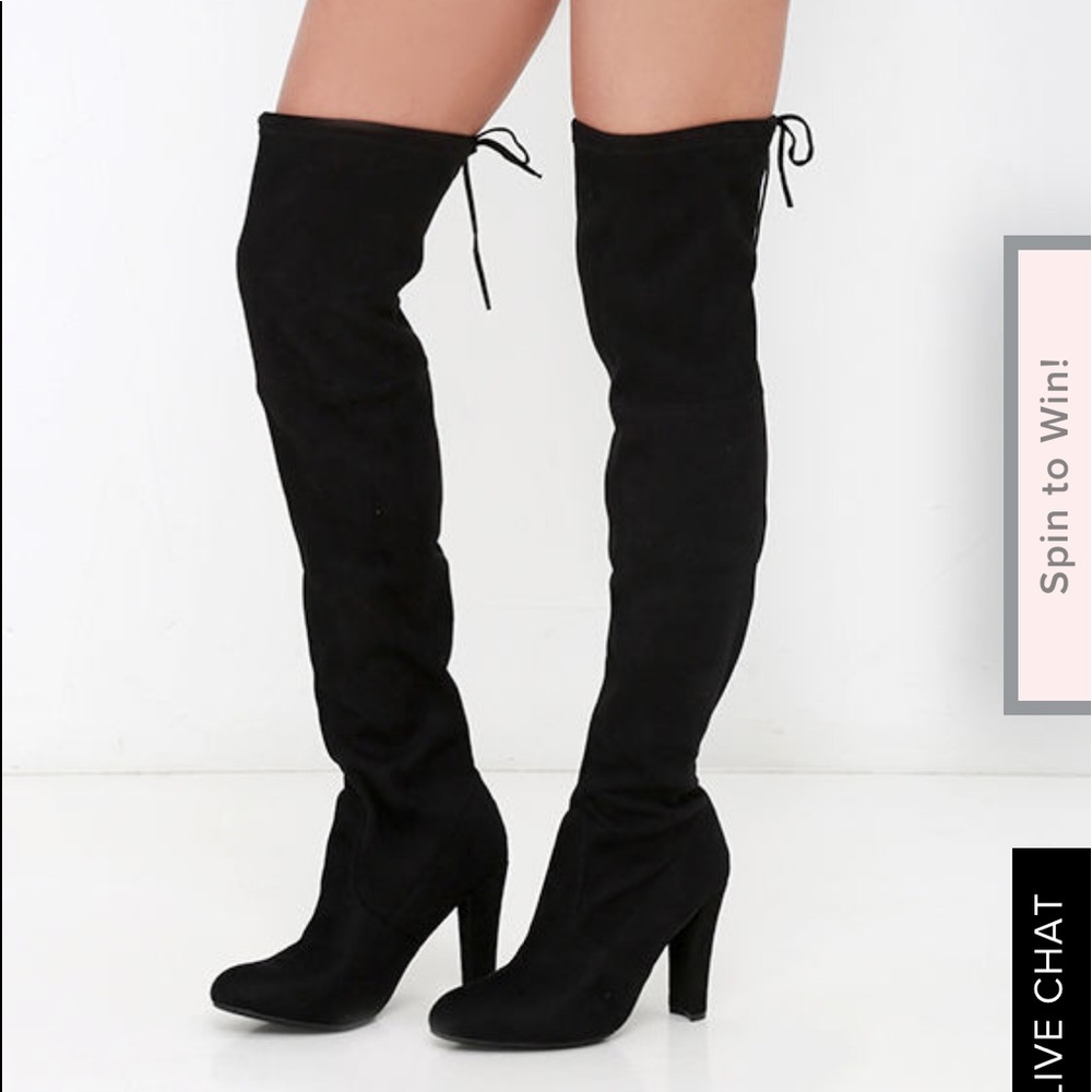 Steve Madden Over the knee black boots ✨